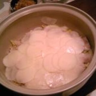 白菜・豚ばら・長芋蒸し焼き